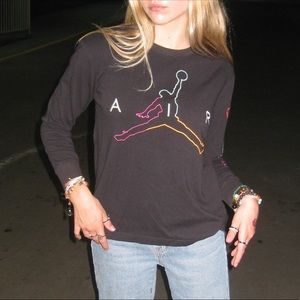 Jordan Embroidered Baby Long Sleeve Tee